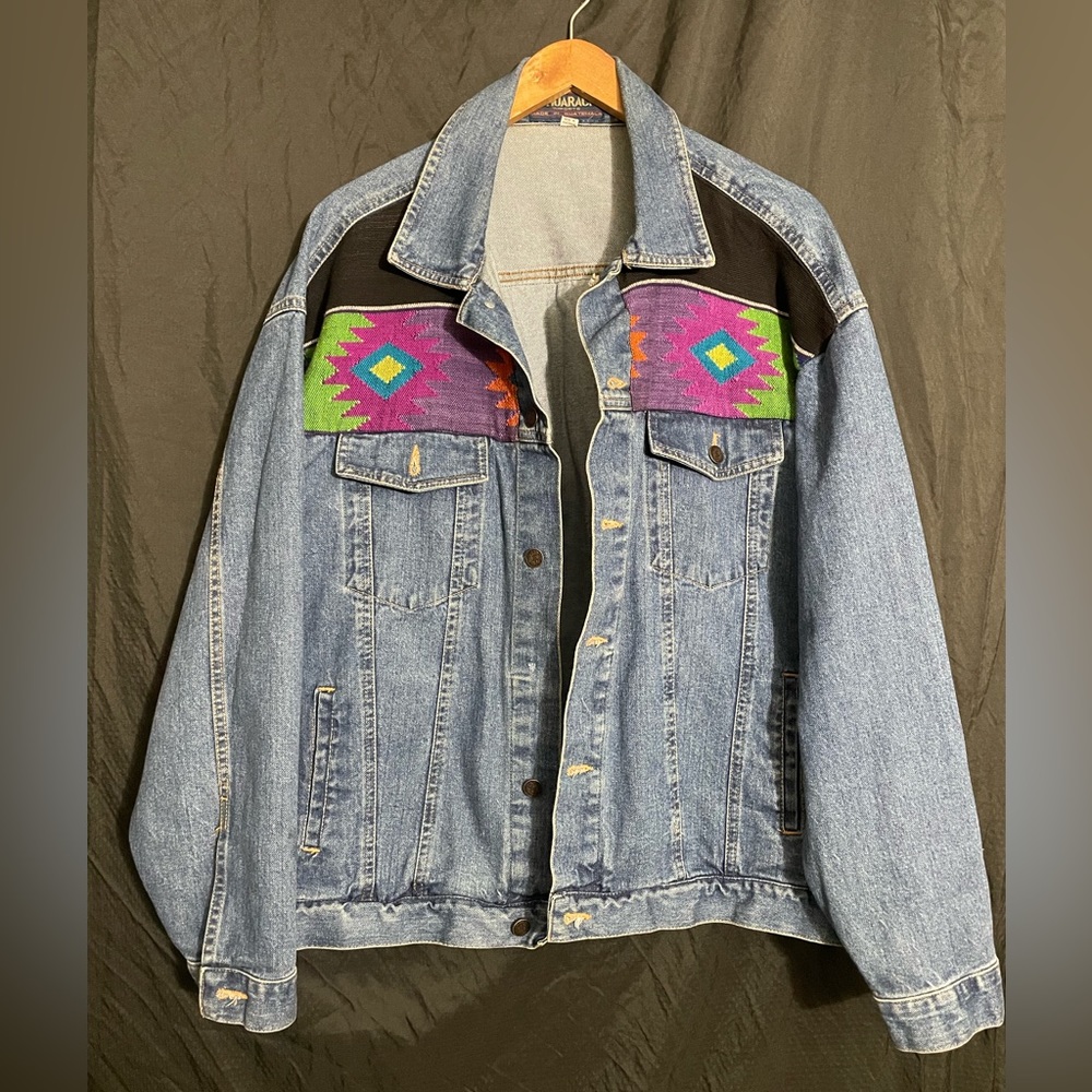Vintage handmade Jean jacket